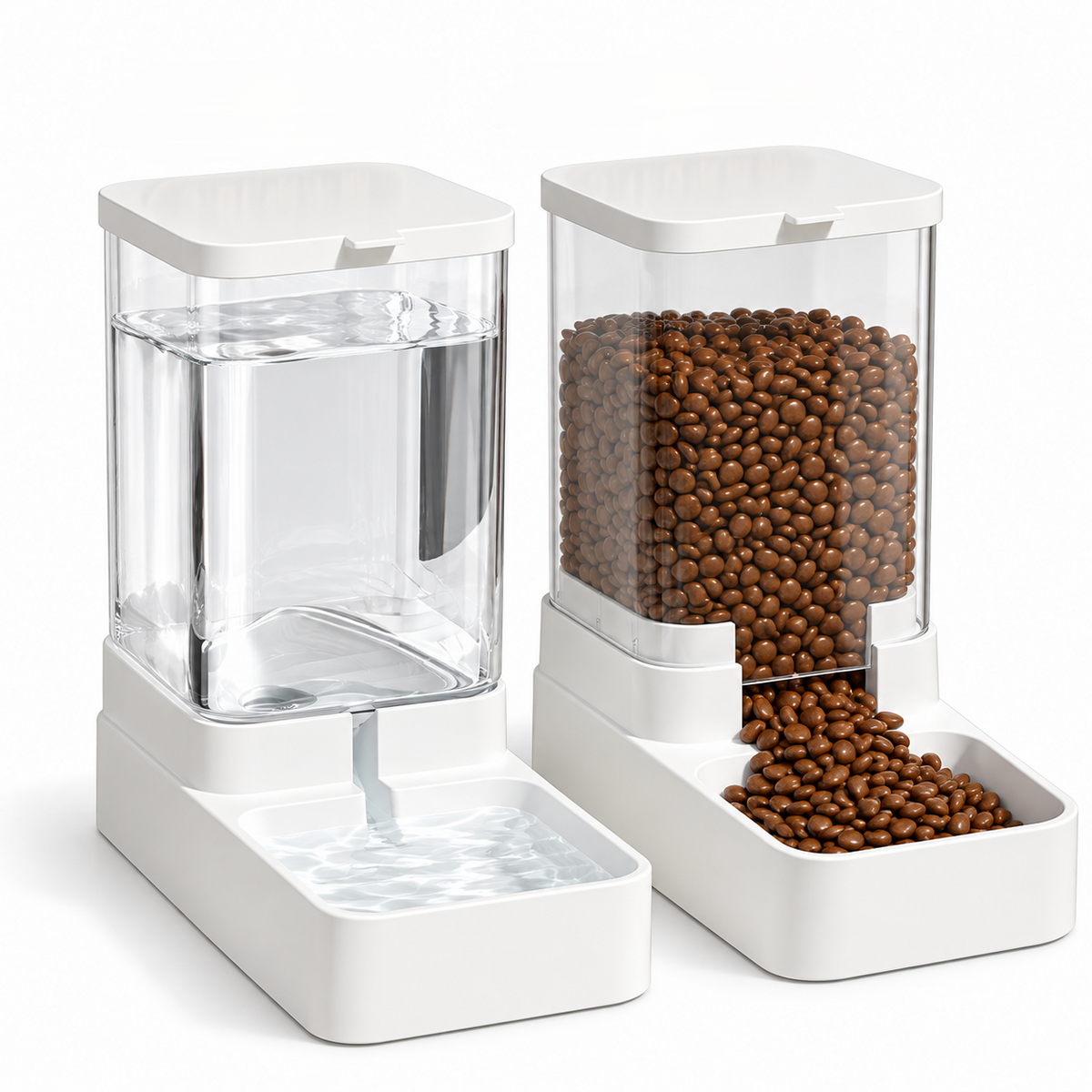 Pet Automatic Feeder & Water Dispenser Set | 7‑12 Days Large Capacity