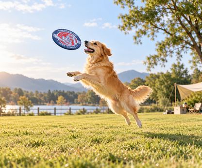 Soft EVA Floating Dog Flying Disc | Cartoon Print Foldable Fetch Training Toy