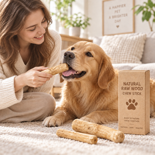 Natural Coffee Wood Dog Chew – Long-Lasting Dental Chew Toy